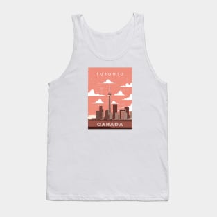 Toronto, Canada. Retro travel poster Tank Top